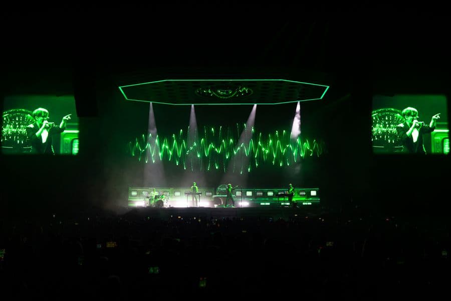 Shot of Wonderful nothing performed live on stage