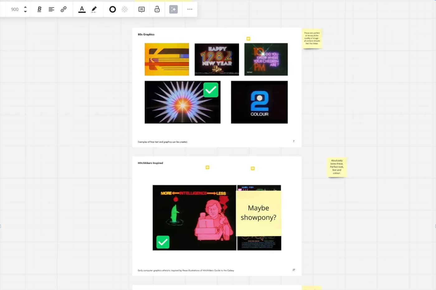 A screenshot of one of our development boards showing where ideas begin