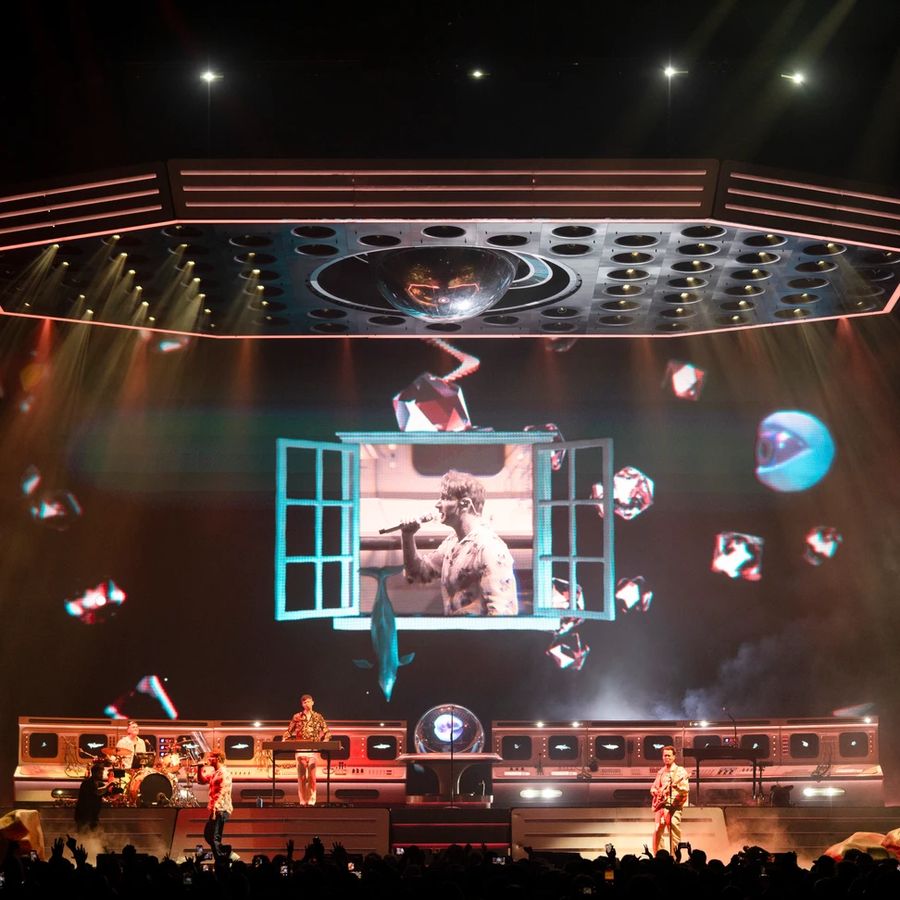 still image of imag grading on stage