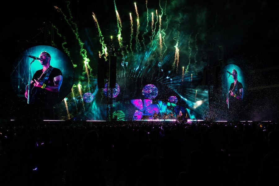 Wide shot of the stage