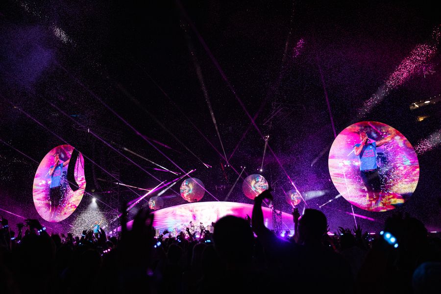 Wide shot of the stage