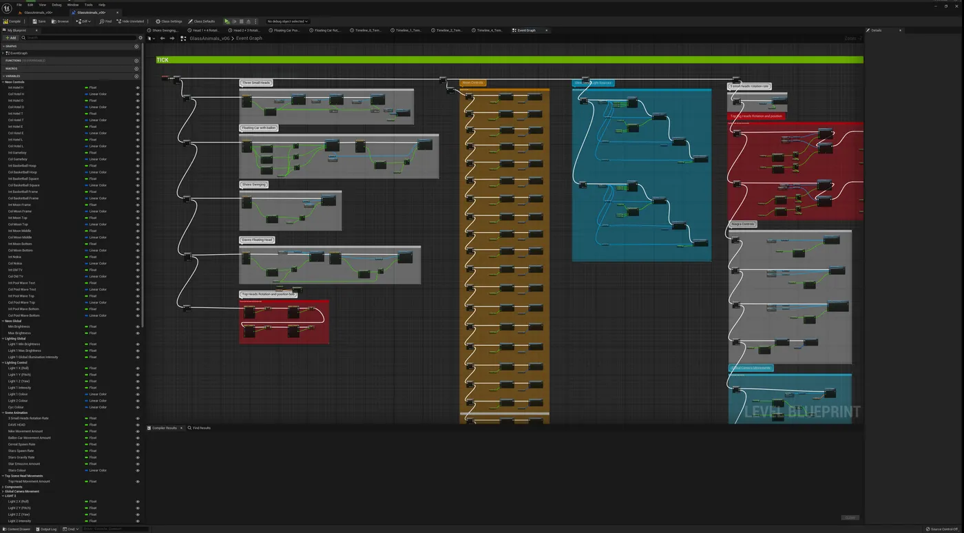 Screenshot showing the unreal engine Bluebrint node graph