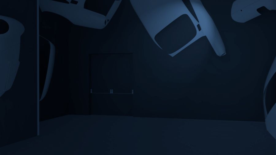 Shot of room with no projection s