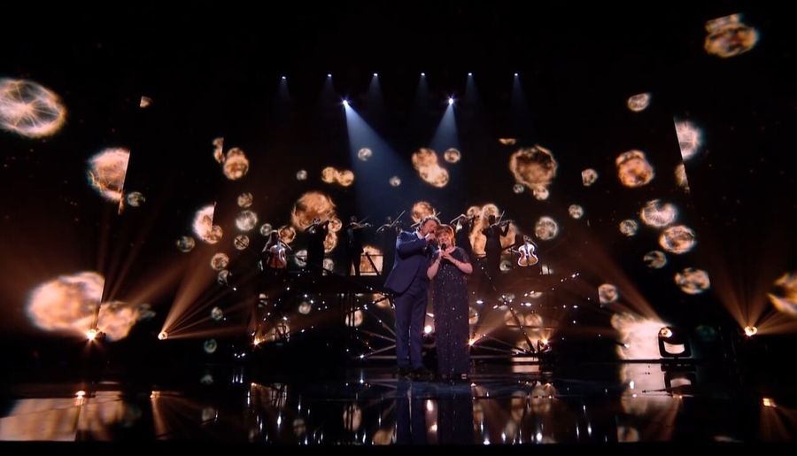 Shot of TV performance