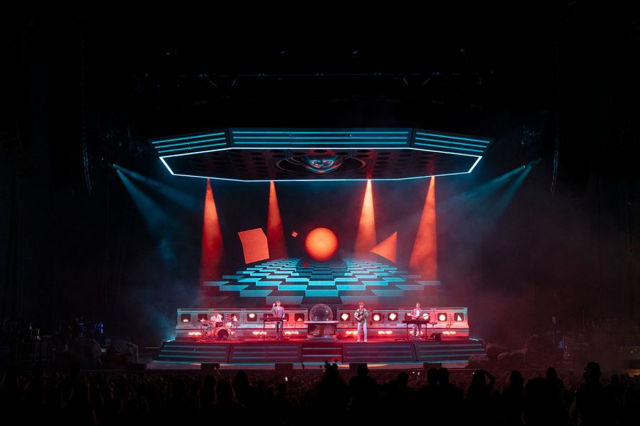 Shot of Life itself being performed on stage