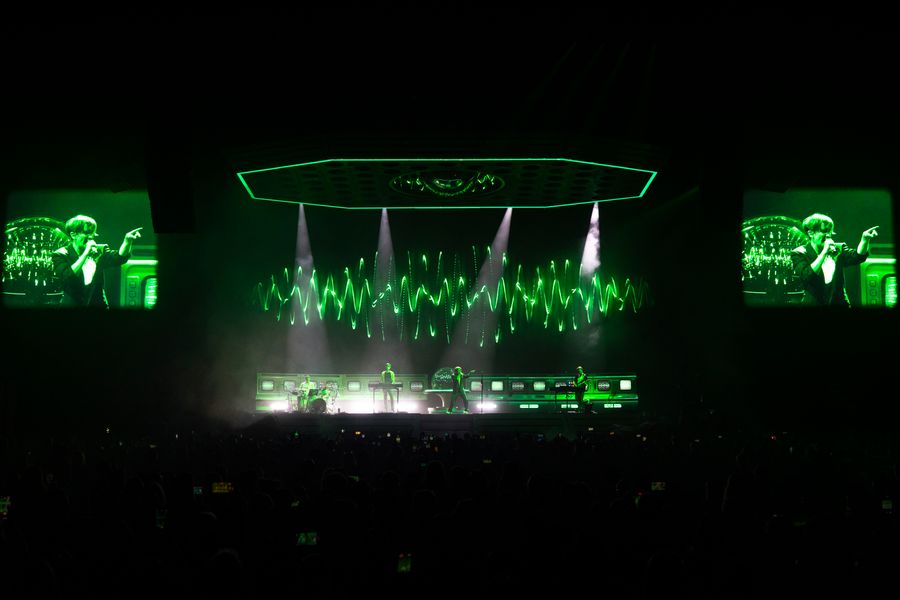 Shot of Wonderful nothing performed live on stage