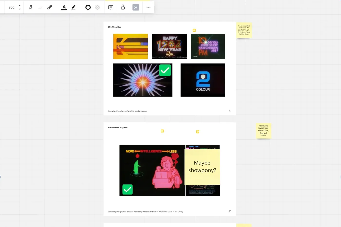 A screenshot of one of our development boards showing where ideas begin
