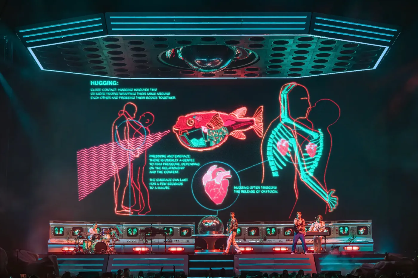 The video content on stage after going through the design process