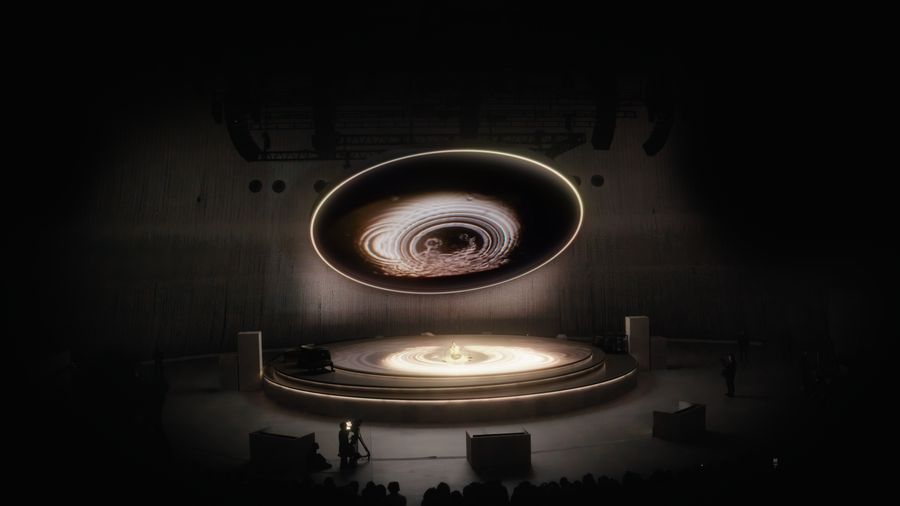 Cymatics Ripples on Stage